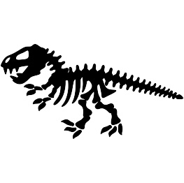 Dinosaur Skeleton Silhouette