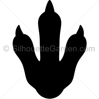 Penguin Footprint Silhouette