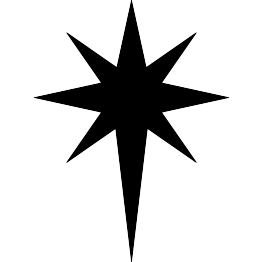 Bethlehem Star Silhouette