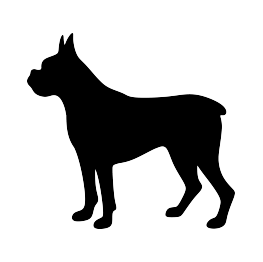 Boxer Dog Silhouette