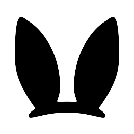 Easter Bunny Ears Silhouette
