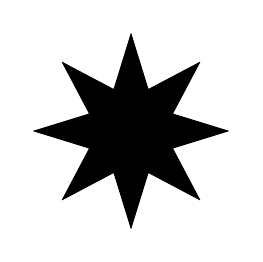 Eight Point Star Silhouette