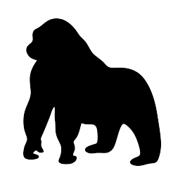 Gorilla Silhouette