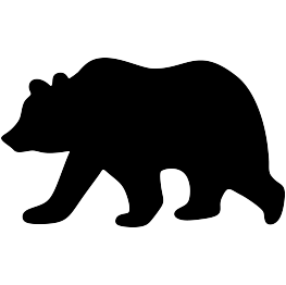 Grizzly Bear Silhouette