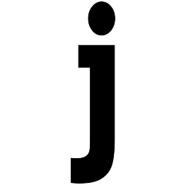 Lowercase Letter J Silhouette