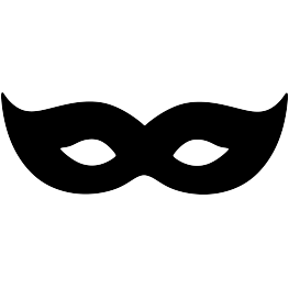 Mardis Gras Mask Silhouette