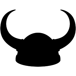 Viking Helmet Silhouette