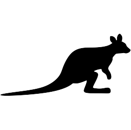 Wallaby Silhouette