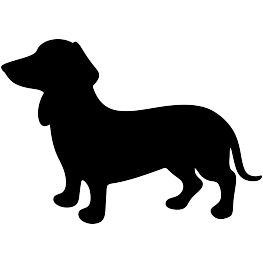 Wiener Dog Silhouette