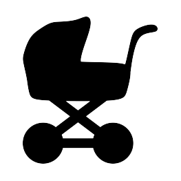 Baby Carriage Silhouette