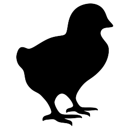 Baby Chick Silhouette