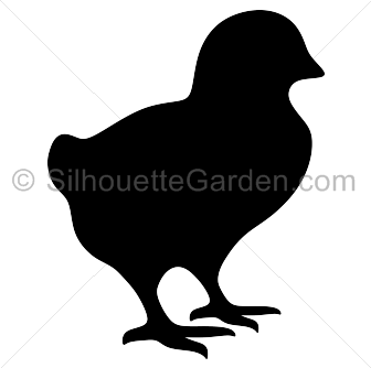 Baby Chick Silhouette