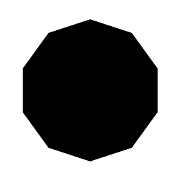 Decagon Silhouette