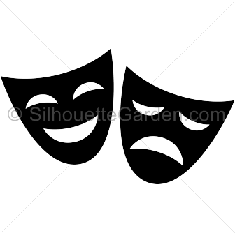 Drama Mask Silhouette