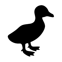 Duckling Silhouette