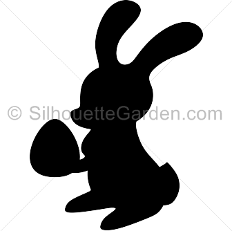 Easter Bunny Silhouette