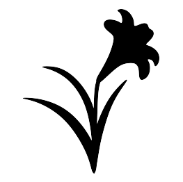 Easter Lily Silhouette