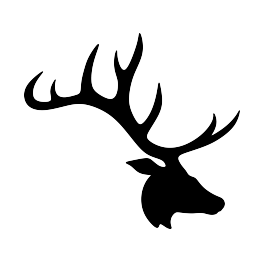 Elk Head Silhouette