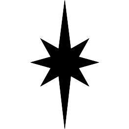 Elongated Star Silhouette