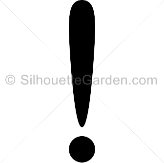 Exclamation Point Silhouette