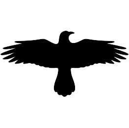 Flying Crow Silhouette