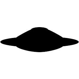 Flying Saucer Silhouette