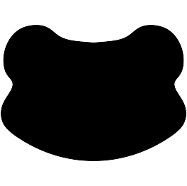 Frog Head Silhouette