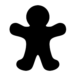 Gingerbread Man Silhouette