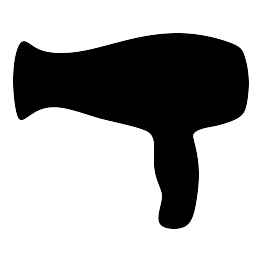Hair Dryer Silhouette