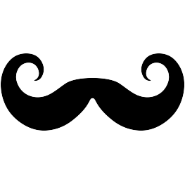 Handlebar Mustache Silhouette
