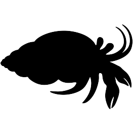 Hermit Crab Silhouette
