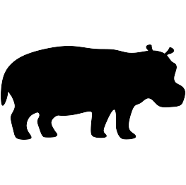 Hippo Silhouette