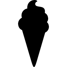 Ice Cream Cone Silhouette