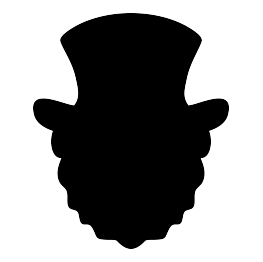 Leprechaun Head Silhouette