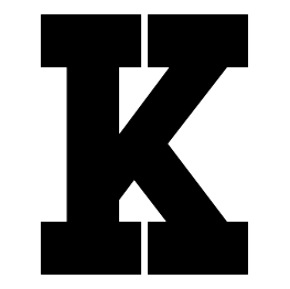 Letter K Silhouette