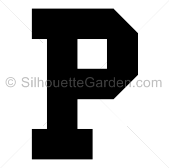 Letter P Silhouette