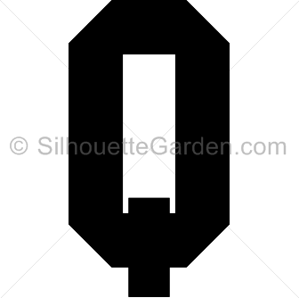 Letter Q Silhouette