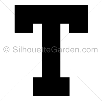 Letter T Silhouette