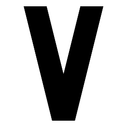 Letter V Silhouette
