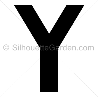 Letter Y Silhouette