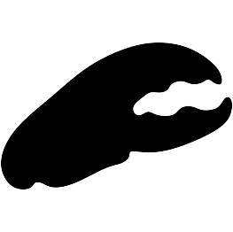 Lobster Claw Silhouette