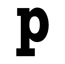 Lowercase Letter P Silhouette