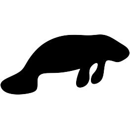 Manatee Silhouette