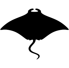 Manta Ray Silhouette