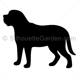 Mastiff Silhouette