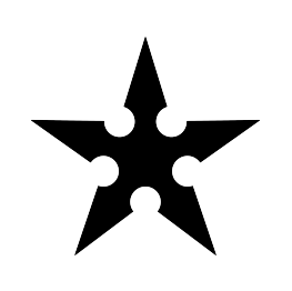 Ninja Star Silhouette