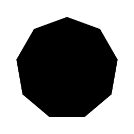 Nonagon Silhouette
