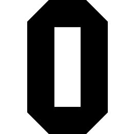 Number 0 Silhouette