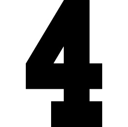 Number 4 Silhouette