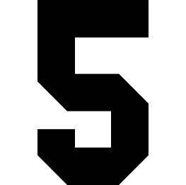 Number 5 Silhouette